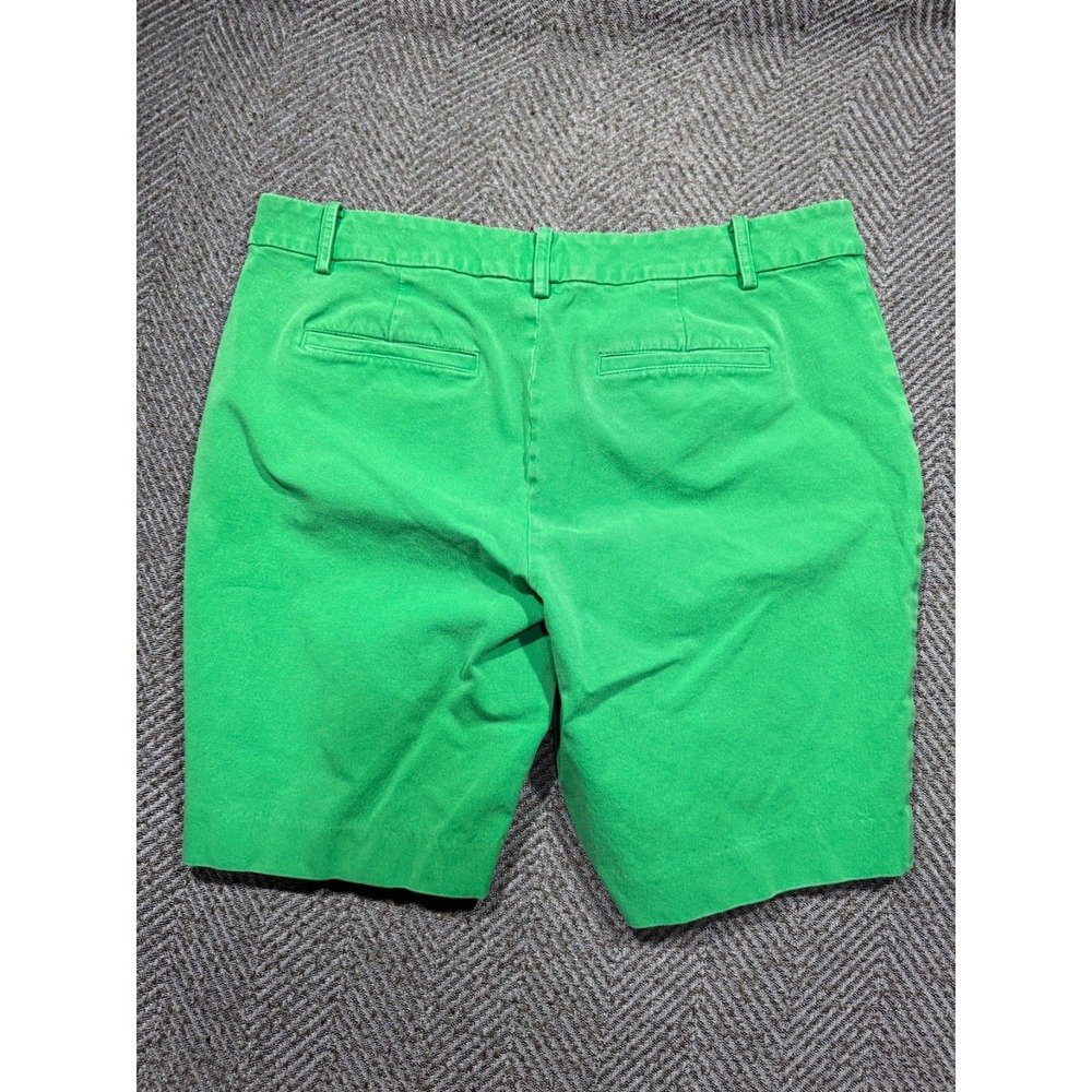 Lauren Ralph Lauren Shorts Womens 10P Green Cotton Petite Pockets Zip Fly - Picture 5 of 5